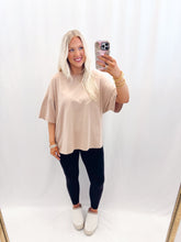 Load image into Gallery viewer, Toasted Tan Oversized Tee
