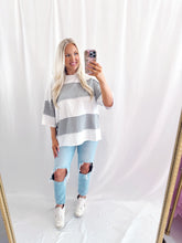 Load image into Gallery viewer, Casual Core Colorblock Tee GREY
