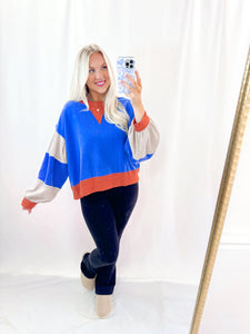 Color Blend Pullover BLUE