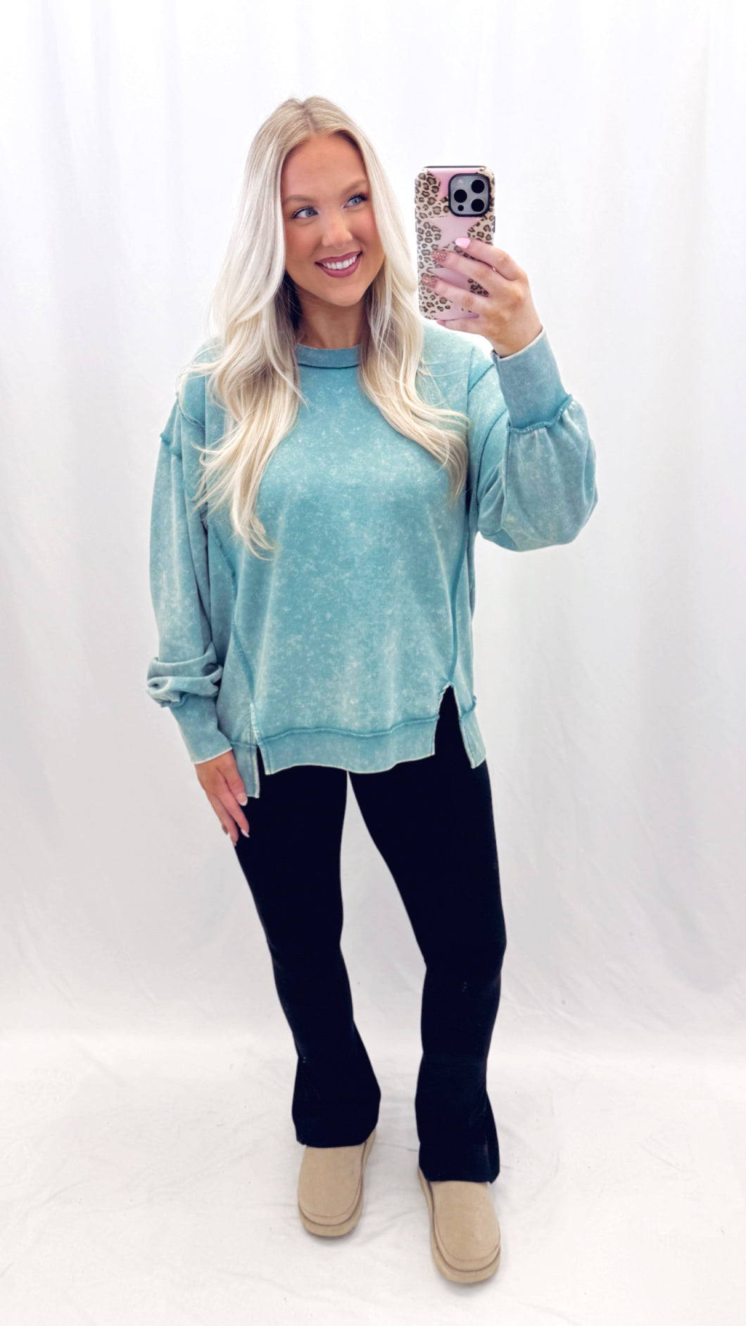 Pure Comfort Pullover ASH BLUE