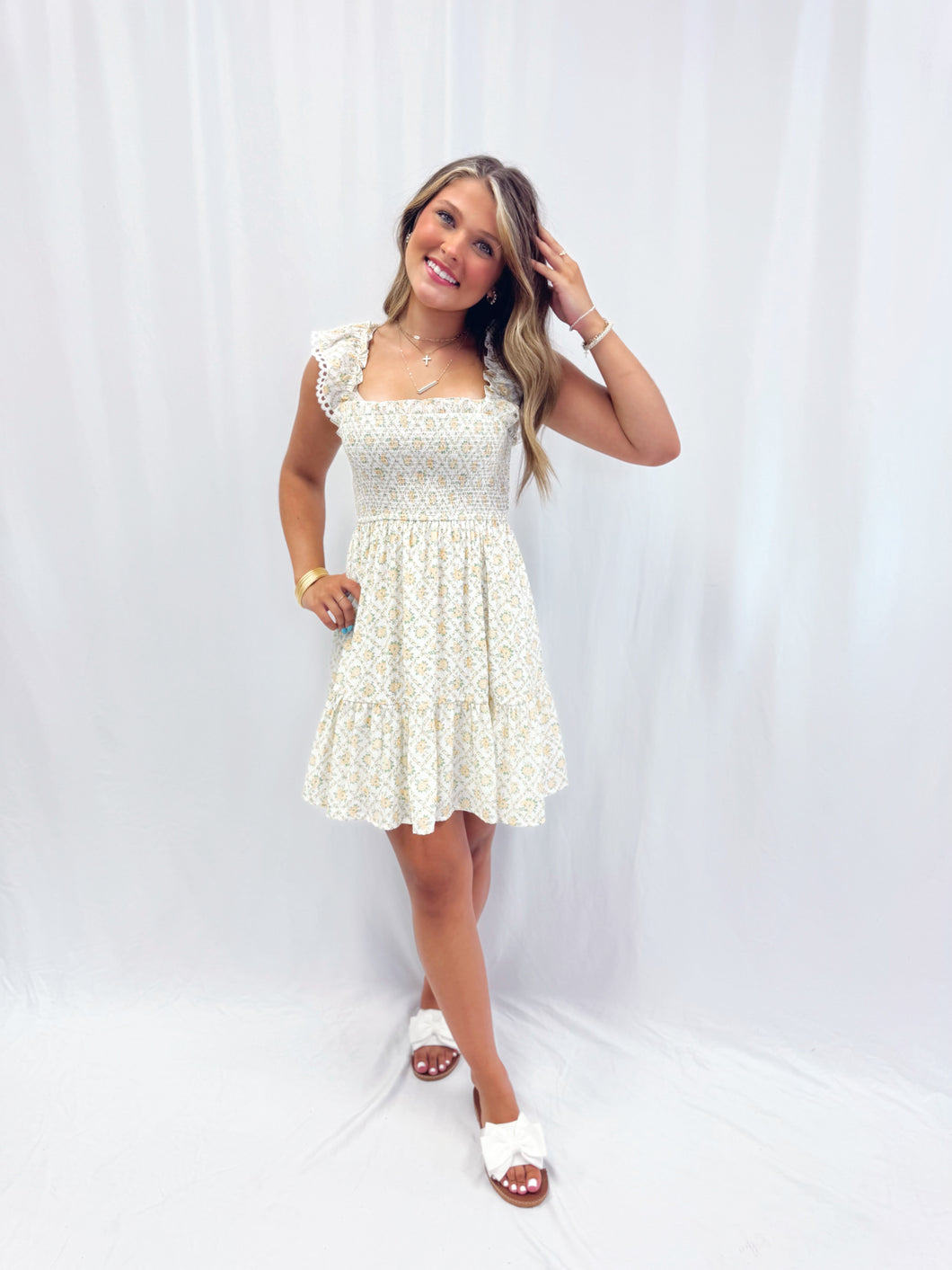 Kept Love Letters Dress YELLOW