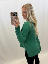 Load image into Gallery viewer, Easy Living Ribbed Top K GREEN
