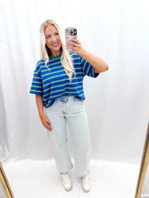 Load image into Gallery viewer, Good Mood Top Blue/Green
