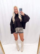 Load image into Gallery viewer, Cabin Weekend Sweater Brown
