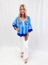 Load image into Gallery viewer, Blue Bohemia Top
