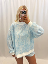 Load image into Gallery viewer, Blue Camo Oversized Mockneck
