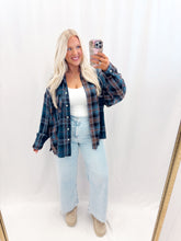 Load image into Gallery viewer, Plaid and Thankful Flannel Shacket
