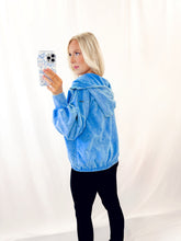 Load image into Gallery viewer, Bonfire Cozy Hooded Pullover OCEAN BLUE
