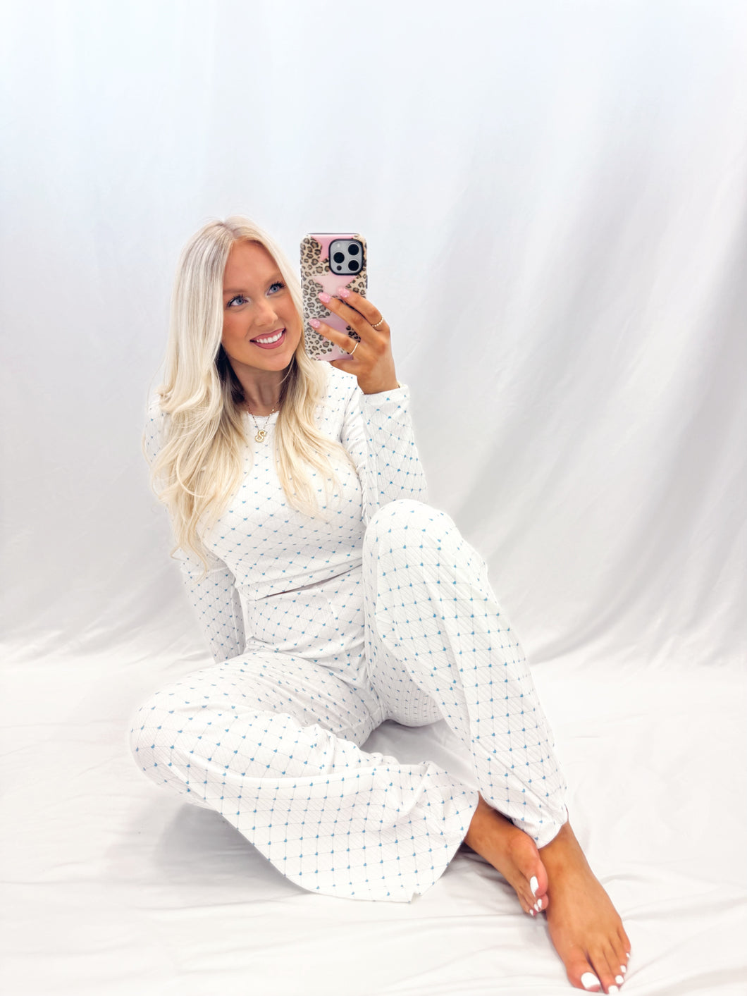 Dreamy Hearts PJ SET (top + bottoms)