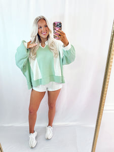 So Minty Pullover