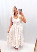 Load image into Gallery viewer, Floral Keepsake Dress TAN💖 1 large left
