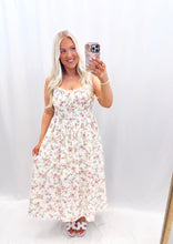 Load image into Gallery viewer, Lacey Rosette Dress IVORY
