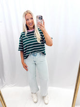 Load image into Gallery viewer, Good Mood Top Green/Pink
