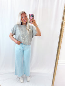 Leopard Lavish Short Sleeve Cardi