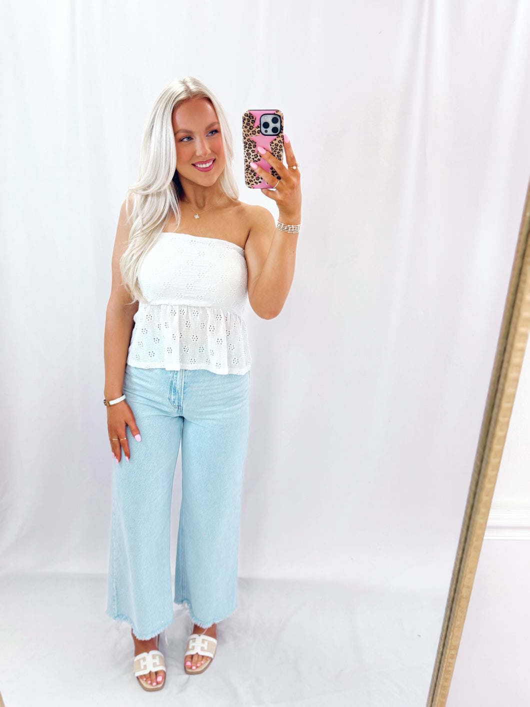 Stay Sweet Top WHITE💖 1 medium left