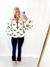 Load image into Gallery viewer, Cute As A Bow Sherpa Pullover
