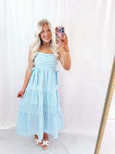 Striped In Bows Dress