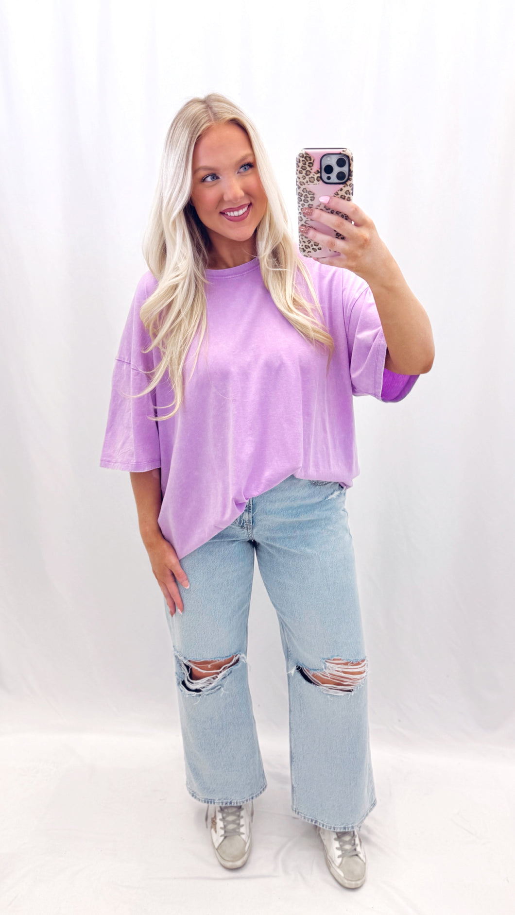 Everyday Essential Oversized Tee LAVENDER