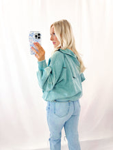 Load image into Gallery viewer, Bonfire Cozy Hooded Pullover ASH BLUE (fleece lined)
