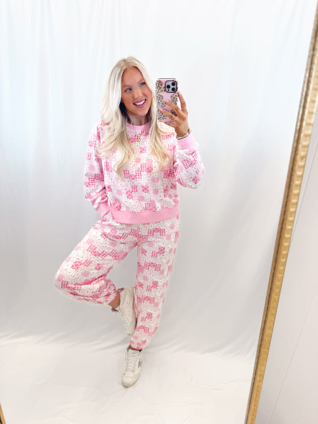 Pink Parfait Lounge SET (top + bottoms)💖 2 mediums & 1 large left