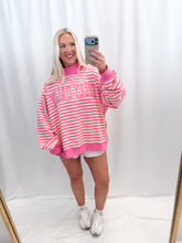 Load image into Gallery viewer, Dilly Dally Striped Oversized Mockneck💖 1 L/XL left
