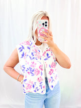 Load image into Gallery viewer, Fun Floral Quilted Puffer Vest💖 2 smalls &amp; 1 medium left
