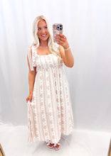 Load image into Gallery viewer, Floral Keepsake Dress TAN💖 1 large left
