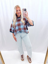 Load image into Gallery viewer, Blueberry Mocha Sweater Top
