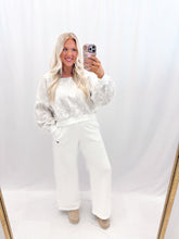 Load image into Gallery viewer, Camo Couture Slouchy Pullover - WHITE CAMO
