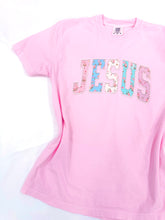 Load image into Gallery viewer, JESUS Floral/Pearl Graphic Tee
