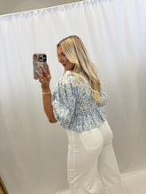 Load image into Gallery viewer, Ocean Blossom Blouse💖 1 small &amp; 1 medium left
