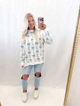 Load image into Gallery viewer, Bow Kissed Blooms Sweater IVORY
