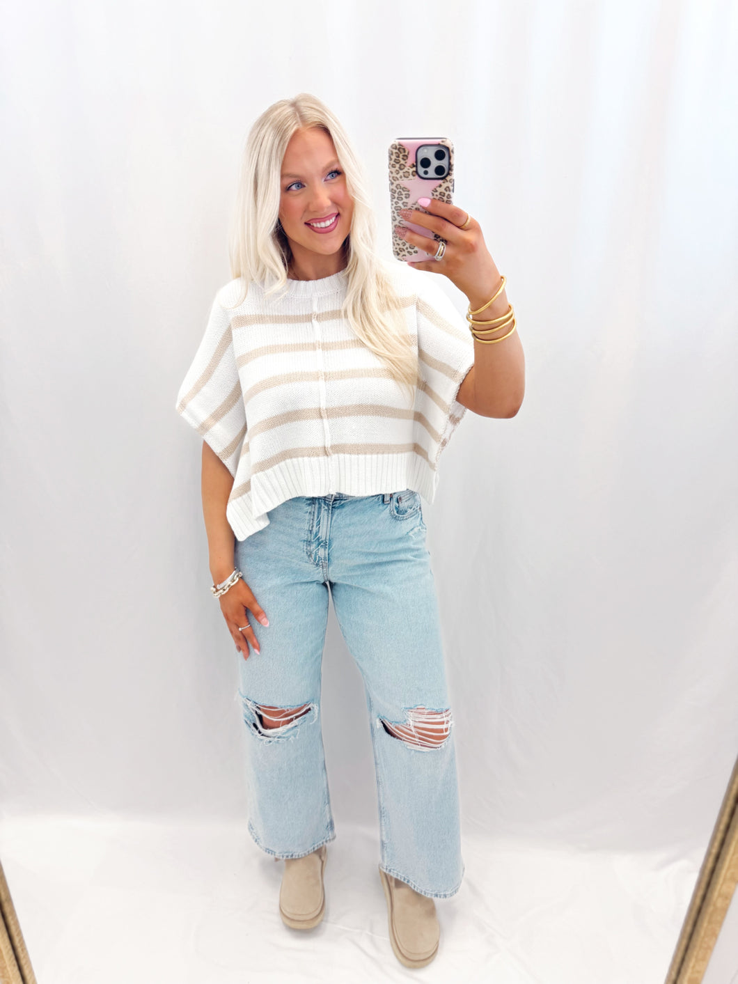 Fall In Line Knit Top