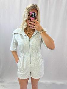 Cozy Me Romper GREY