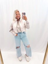 Load image into Gallery viewer, Camo Babe Reversible Puffer - TAN CAMO💖 small &amp; medium left
