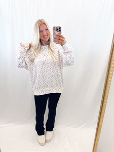 Floral Flirt Pullover PINK