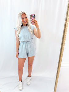 Girl On The Go Romper H GREY