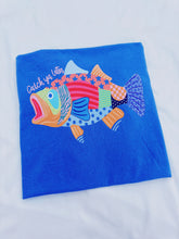 Load image into Gallery viewer, Multi Print Fun Fish Graphic Tee
