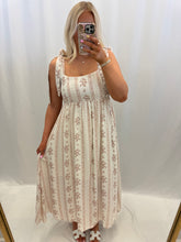 Load image into Gallery viewer, Floral Keepsake Dress TAN💖 1 large left
