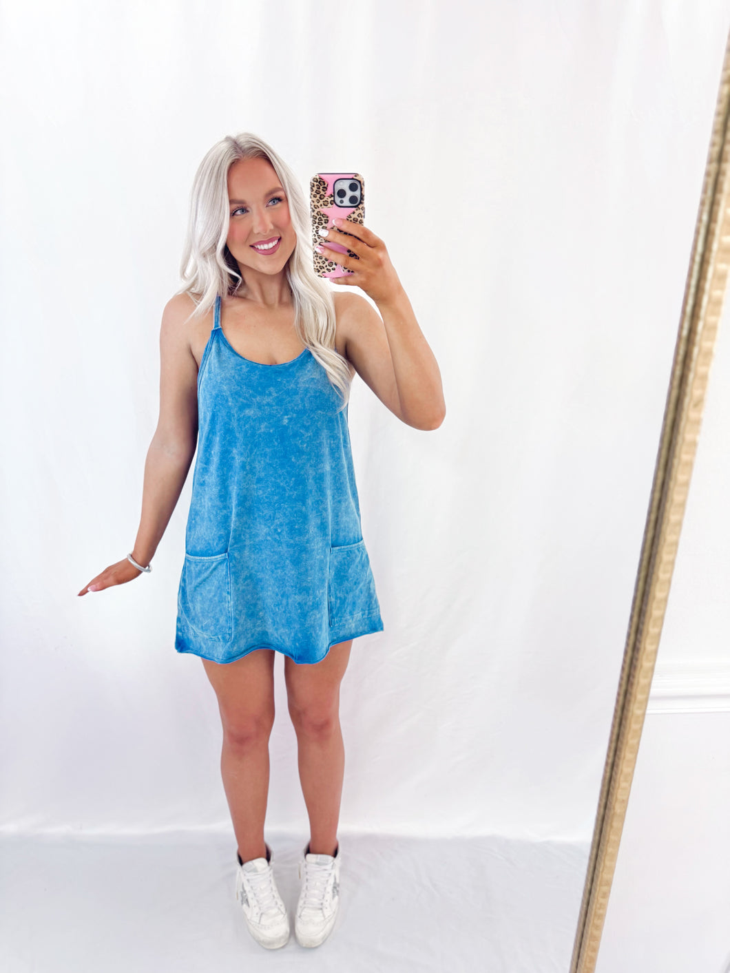 Doing The Most Romper BLUE