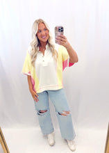 Load image into Gallery viewer, Bright Side Top PINK/YELLOW💖 1 medium left
