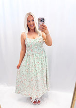 Load image into Gallery viewer, Lacey Rosette Dress SAGE
