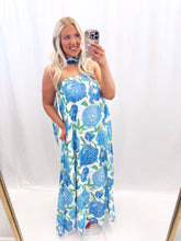Load image into Gallery viewer, Charleston Bloom Dress BLUE
