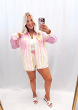 Load image into Gallery viewer, Sherbet Sands SET (top + shorts) PINK/YELLOW

