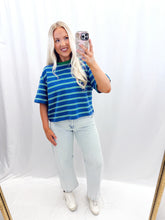 Load image into Gallery viewer, Good Mood Top Blue/Green
