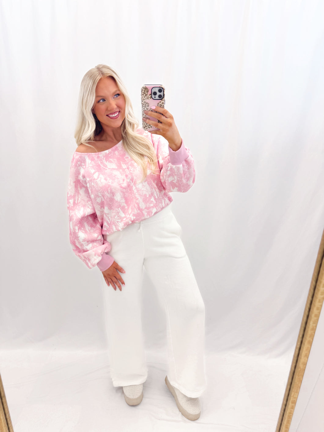 Camo Couture Slouchy Pullover - PINK CAMO💖 1 small & 1 medium left