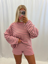 Load image into Gallery viewer, Stripes Ahead Set Pink/Brown
