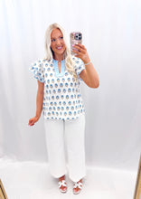 Load image into Gallery viewer, Sweetheart Petals Blouse BLUE
