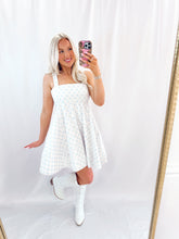 Load image into Gallery viewer, Dreaming Of Bows Denim Dress
