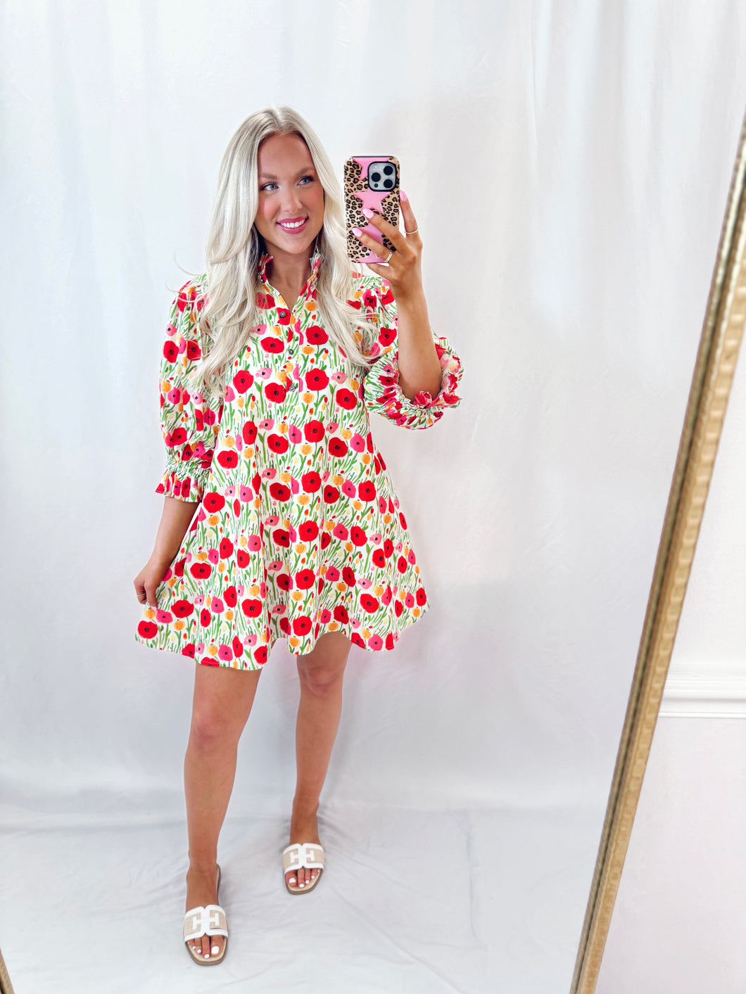 Vibrant Blooms Dress💖 1 medium left
